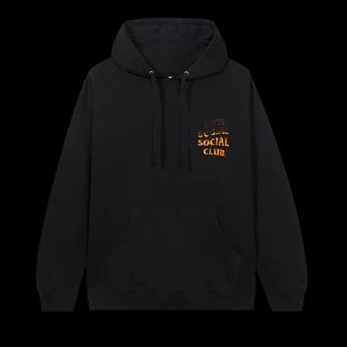 Anti Social Social Club Fire Inside Hoodie 'Black'