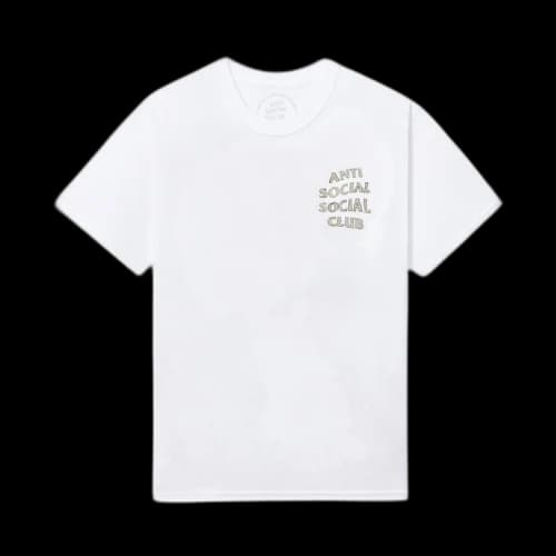 Anti Social Social Club Blurred Lines Mind Games Tee 'White'