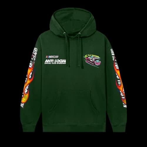Anti Social Social Club x Nascar Daytona Hoodie 'Green'