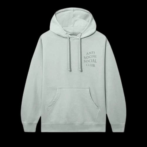 Anti Social Social Club Tonal Mind Games Hoodie 'Dusty Sage'