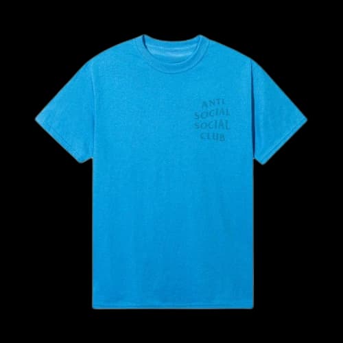 Anti Social Social Club Tonal Mind Games Tee 'Neon Blue'