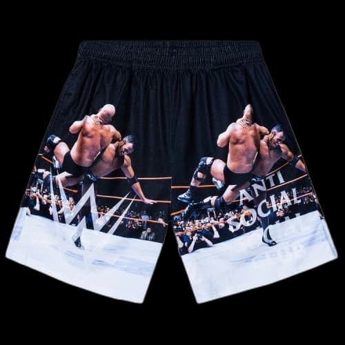 Anti Social Social Club x WWE The Rock Shorts 'Multicolor'