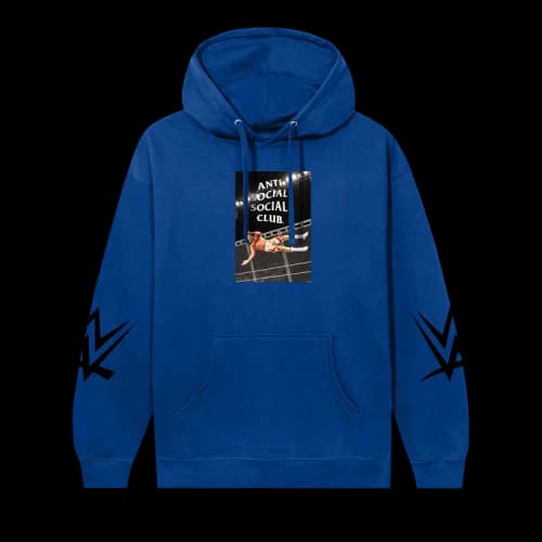 Anti Social Social Club x WWE American Nightmare Hoodie 'Royal'