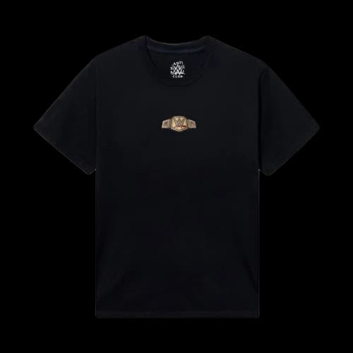 Anti Social Social Club x WWE Championship Belt Tee 'Black'