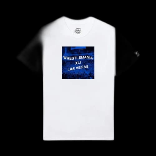 Anti Social Social Club x WWE Wrestlemania Las Vegas Tee 'White'
