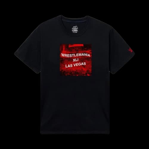 Anti Social Social Club x WWE Wrestlemania Las Vegas Tee 'Black'