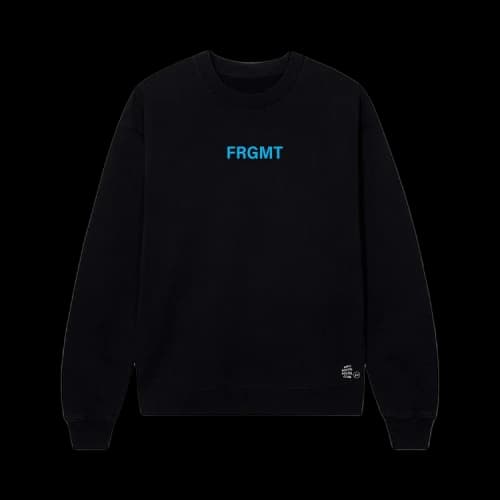 Anti Social Social Club x Fragment Design Logo Crewneck 'Black/Blue'