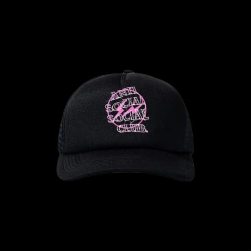 Anti Social Social Club x Fragment Design Bolt Hat 'Black/Pink'