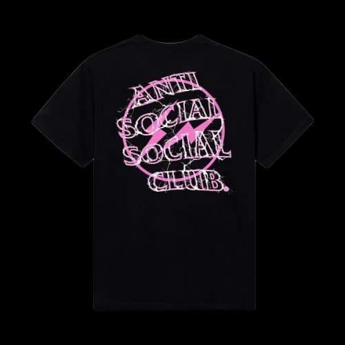 Anti Social Social Club x Fragment Design Bolt Tee 'Black/Pink'