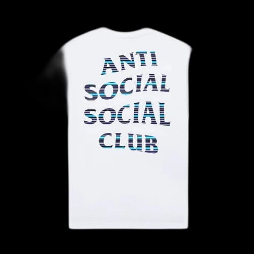 Anti Social Social Club x Fragment Design Logo Tee 'White/Blue'