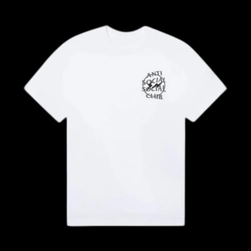Anti Social Social Club x Fragment Design Half Tone Logo Tee 'White/Grey'