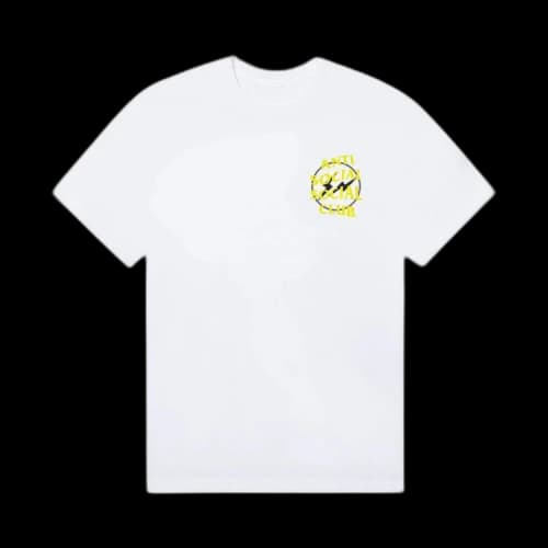 Anti Social Social Club x Fragment Design Half Tone Logo Tee 'White/Yellow'