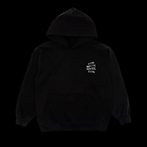 Anti Social Social Club Weathered Hoodie 'Black'