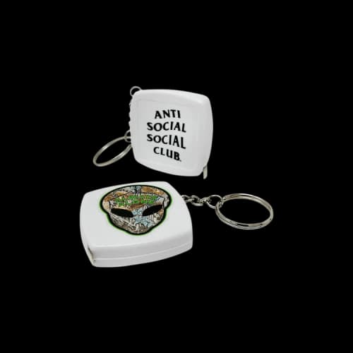 Anti Social Social Club Alien Mini Keychain Tape Measure 'Natural'