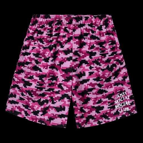 Anti Social Social Club Pixel Camo Short 'Pink'
