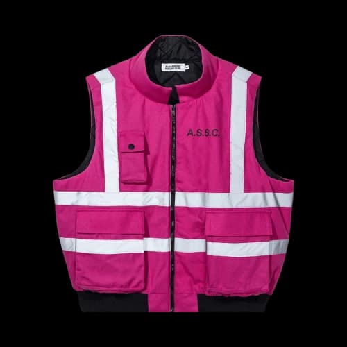 Anti Social Social Club Hi-Vis Work Vest 'Neon Pink'