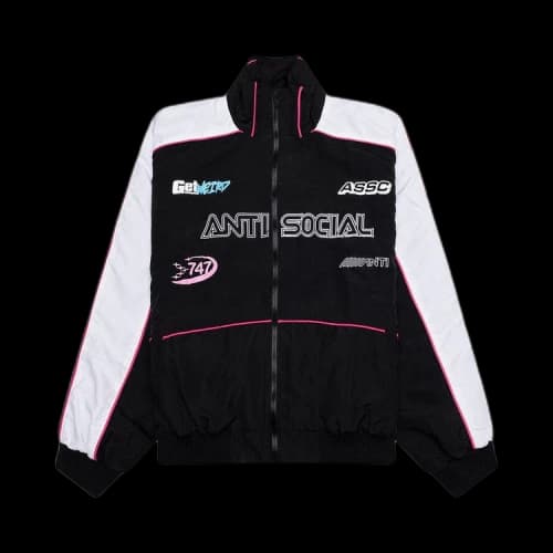 Anti Social Social Club Racing Track Jacket 'Black'