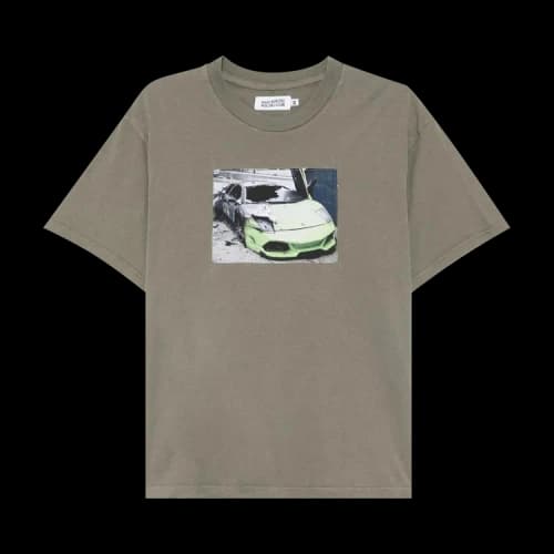 Anti Social Social Club Totaled Tee 'Olive Green'