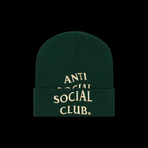 Anti Social Social Club Embroidered Beanie 'Green'
