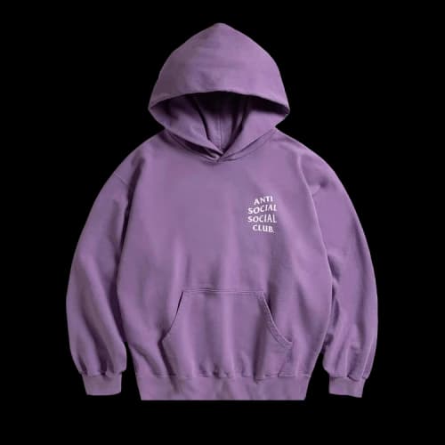 Anti Social Social Club Clutching Pearls Hoodie 'Washed Purple'