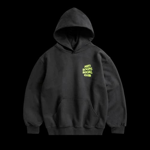 Anti Social Social Club I Glow In The Dark Hoodie 'Black'