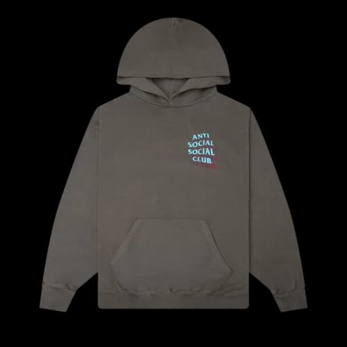 Anti Social Social Club Distressed Hoodie 'Grey'