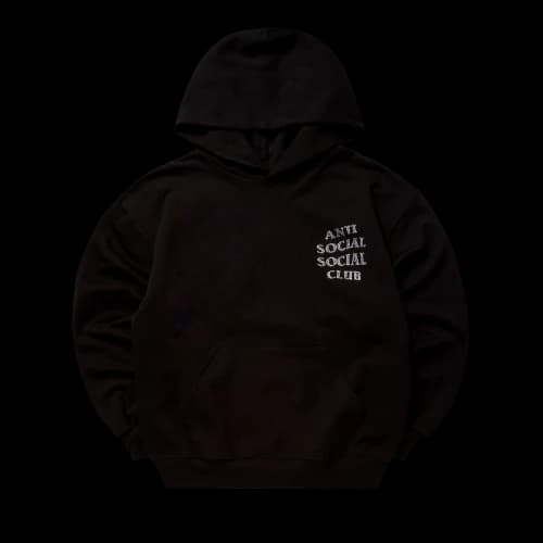 Anti Social Social Club Rhinestone Mind Games Hoodie 'Black/White'