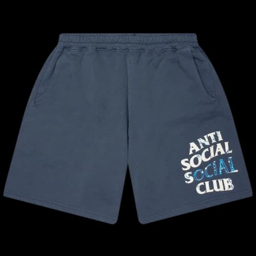Anti Social Social Club Tonkatsu' Boro Wave Shorts 'Indigo'