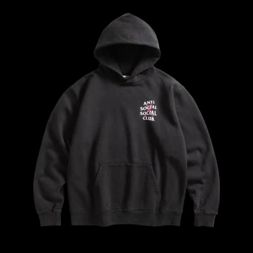 Anti Social Social Club Cancelled Hand Painted Hoodie 'Black'