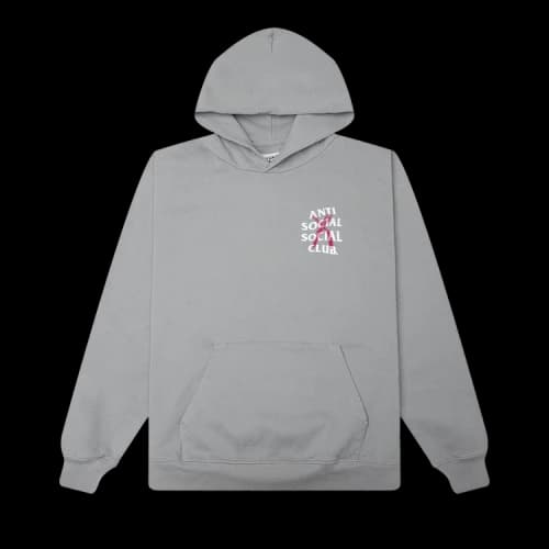 Anti Social Social Club Cancelled' Hand Painted Hoodie 'Grey'