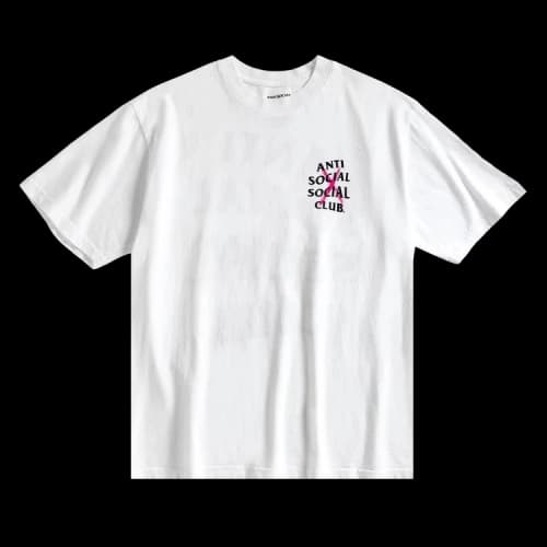 Anti Social Social Club Cancelled Hand Painted Tee 'White'