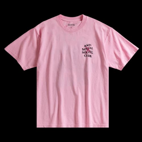 Anti Social Social Club Cancelled Hand Painted Tee 'Pink'