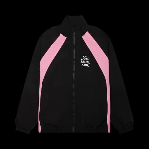 Anti Social Social Club Track Jacket 'Black/Pink'