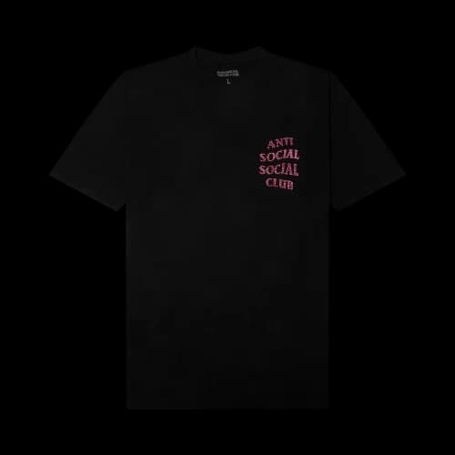 Anti Social Social Club Rhinestone Mind Games T-Shirt 'Black/Pink'