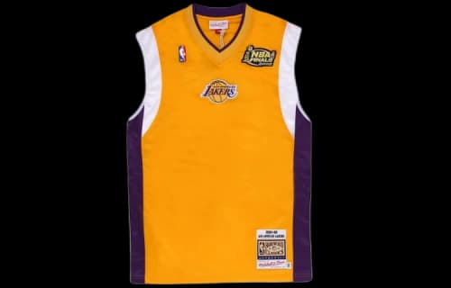 Mitchell & Ness x NBA Los Angeles Lakers 2001-02 Shooting Jerseys 'Yellow'