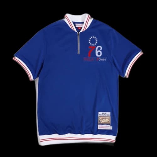 Mitchell & Ness NBA Authentic 1966-67 Shooting Polo Shirt 'Philadelphia 76ers'