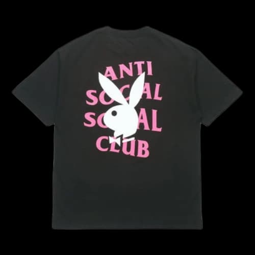 ANTI SOCIAL SOCIAL CLUB x PLAYBOY Unisex Logo Tee Black