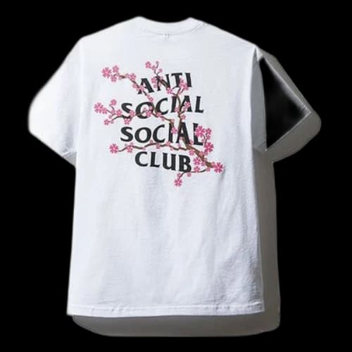 ANTI SOCIAL SOCIAL CLUB Sakura Logo Printing Unisex White