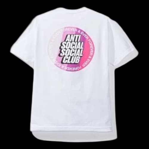 ANTI SOCIAL SOCIAL CLUB Circular Alphabet Logo Short Sleeve Unisex White