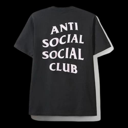 ANTI SOCIAL SOCIAL CLUB Pattern Short Sleeve Unisex Black