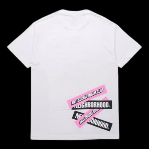 Anti Social Social Club ASSC x NEIGHBORHOOD Unisex Printing Tee White