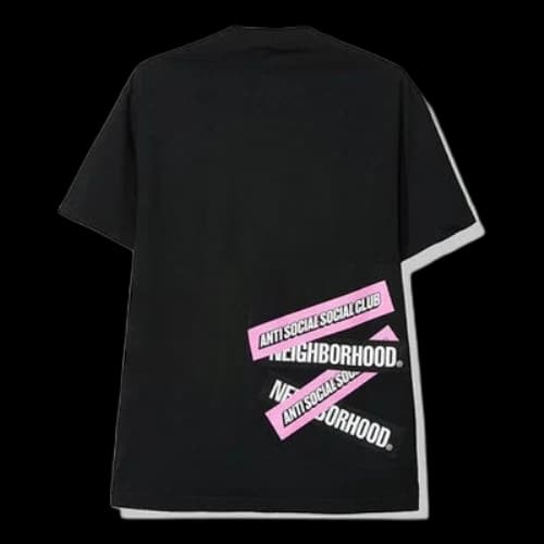 Anti Social Social Club ASSC x NEIGHBORHOOD Unisex Printing Tee Black