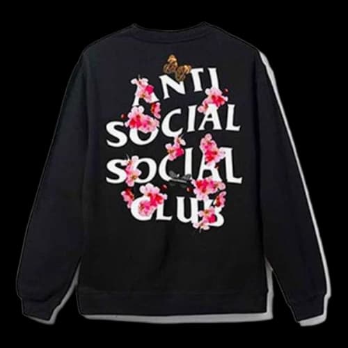 ANTI SOCIAL SOCIAL CLUB Unisex Logo Sweatshirt Black