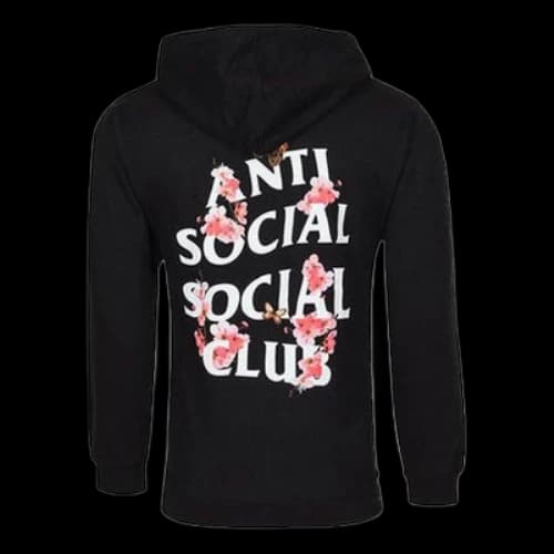 ANTI SOCIAL SOCIAL CLUB Logo hooded Zipper Unisex Black