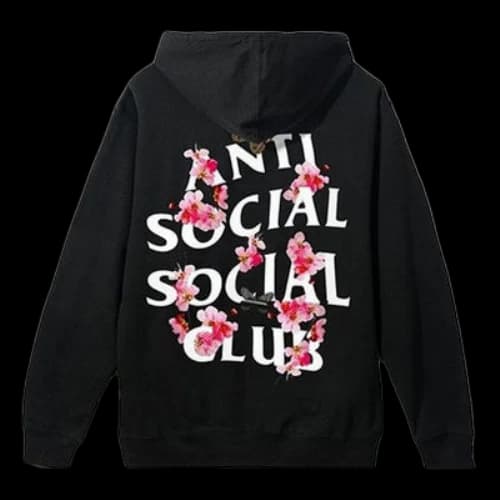 ANTI SOCIAL SOCIAL CLUB Hooded Zipper Unisex Black