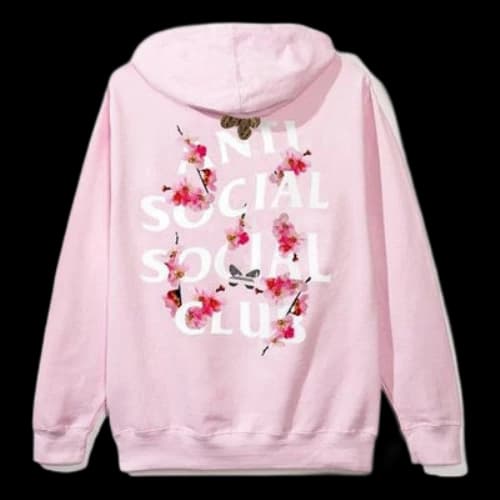 ANTI SOCIAL SOCIAL CLUB Printing Zipper Unisex Pink