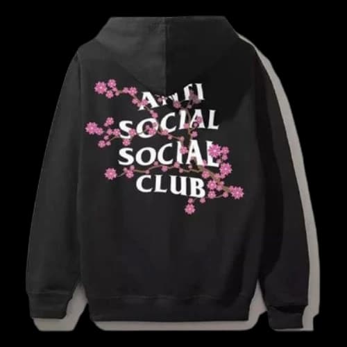 ANTI SOCIAL SOCIAL CLUB Unisex Printing Logo Sweatshirt Black