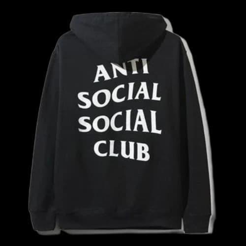 Anti Social Social Club ASSC x Line Friends Crossover Bear Printing Unisex Black