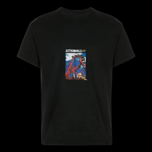 Travis Scott Astroworld Roller Coaster Tee 'Black'