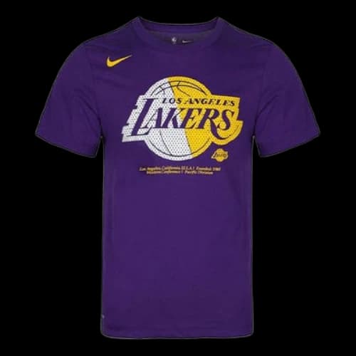 Nike Dri-fit NBA Los Angeles Lakers Round Neck Short Sleeve Purple